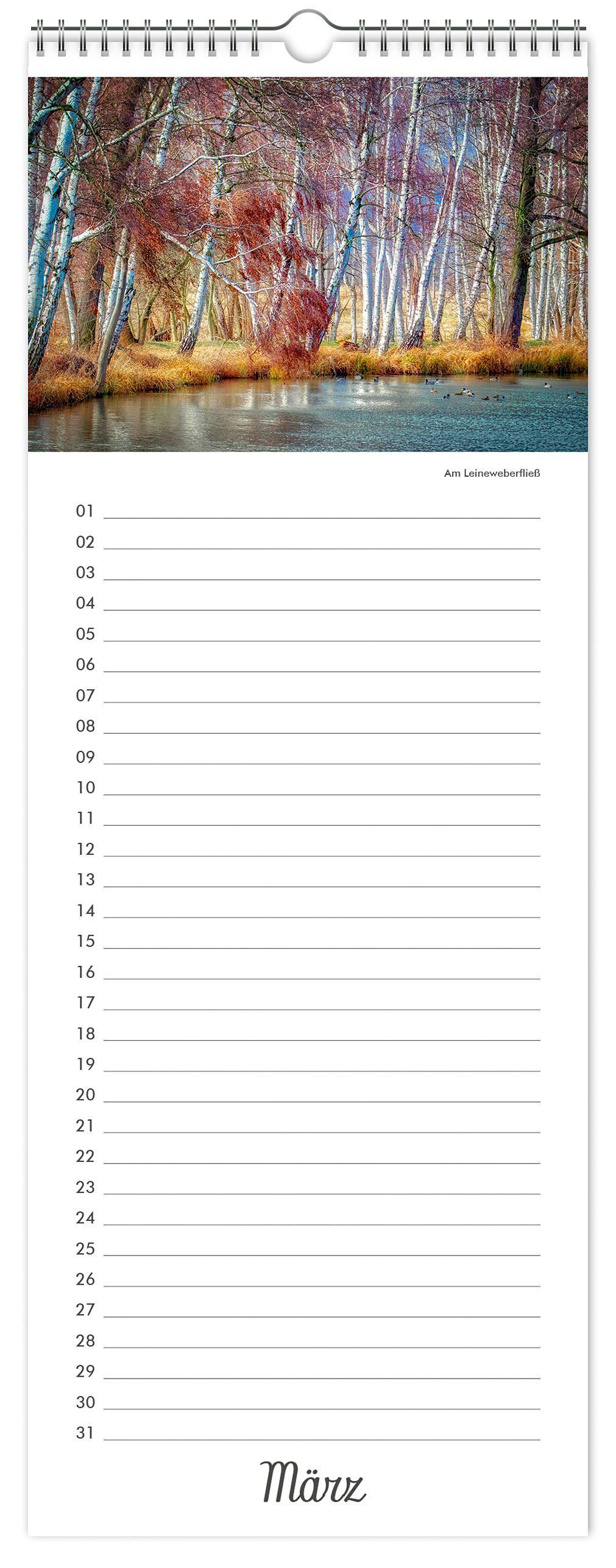 Beispielinhalt (Bild) Kalender Geburtstagskalender Spreewald