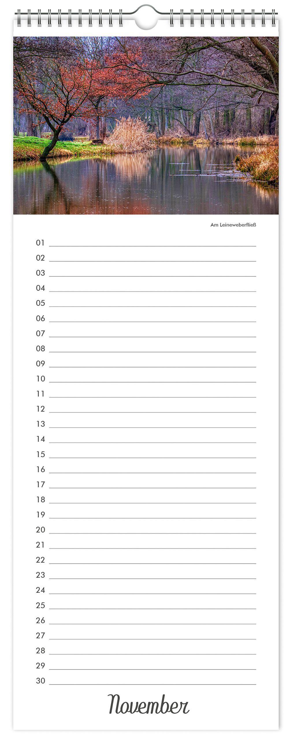 Beispielinhalt (Bild) Kalender Geburtstagskalender Spreewald