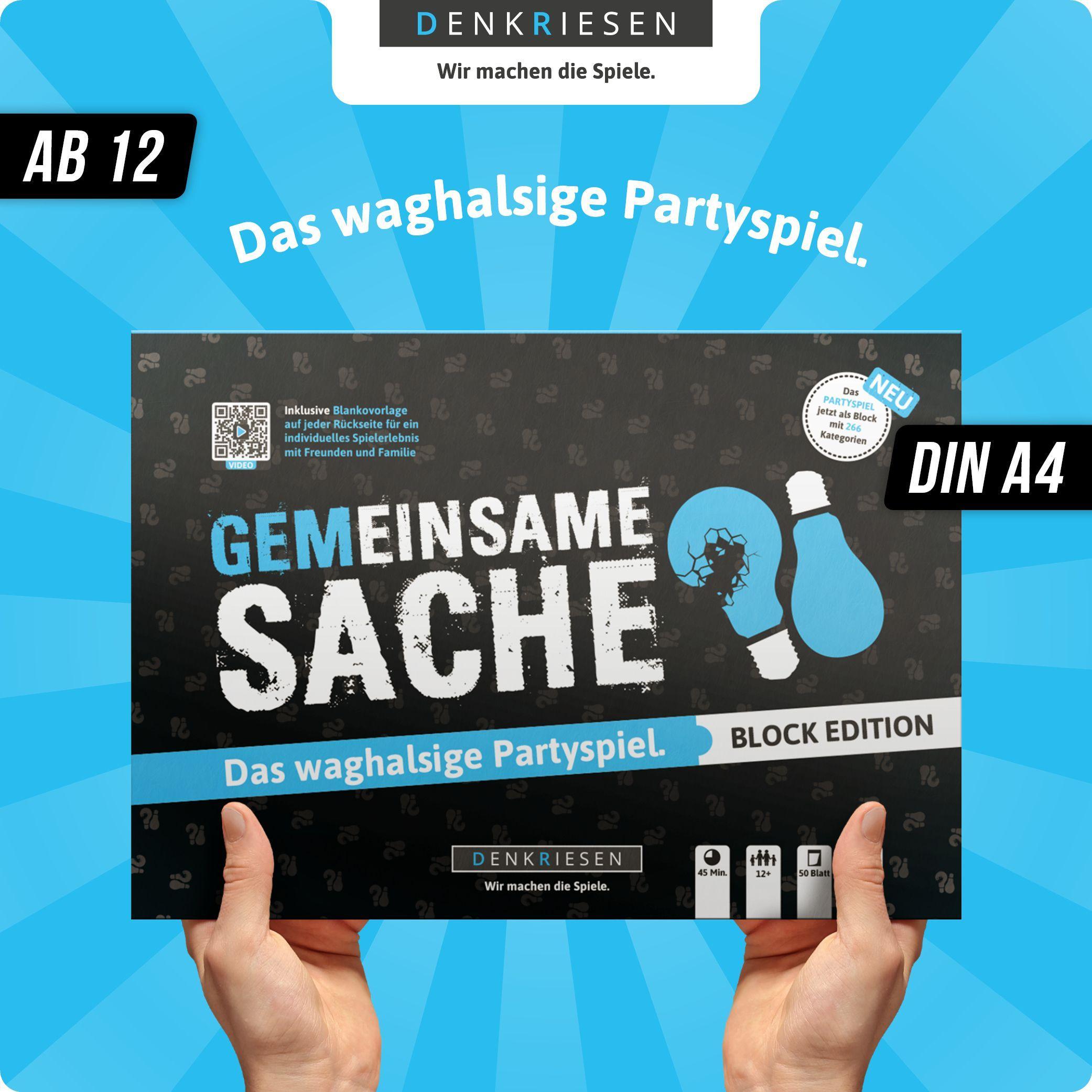 Beispielinhalt (Bild) PARTYFIEBER - GEMEINSAME SACHE Block Edition "Das waghalsige Partyspiel"