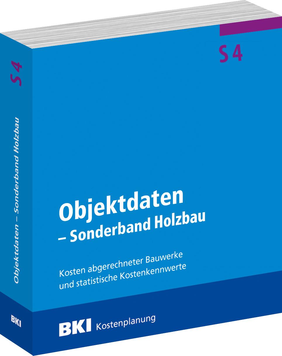 Vorderes Coverbild BKI Objektdaten S4 - Sonderband Holzbau