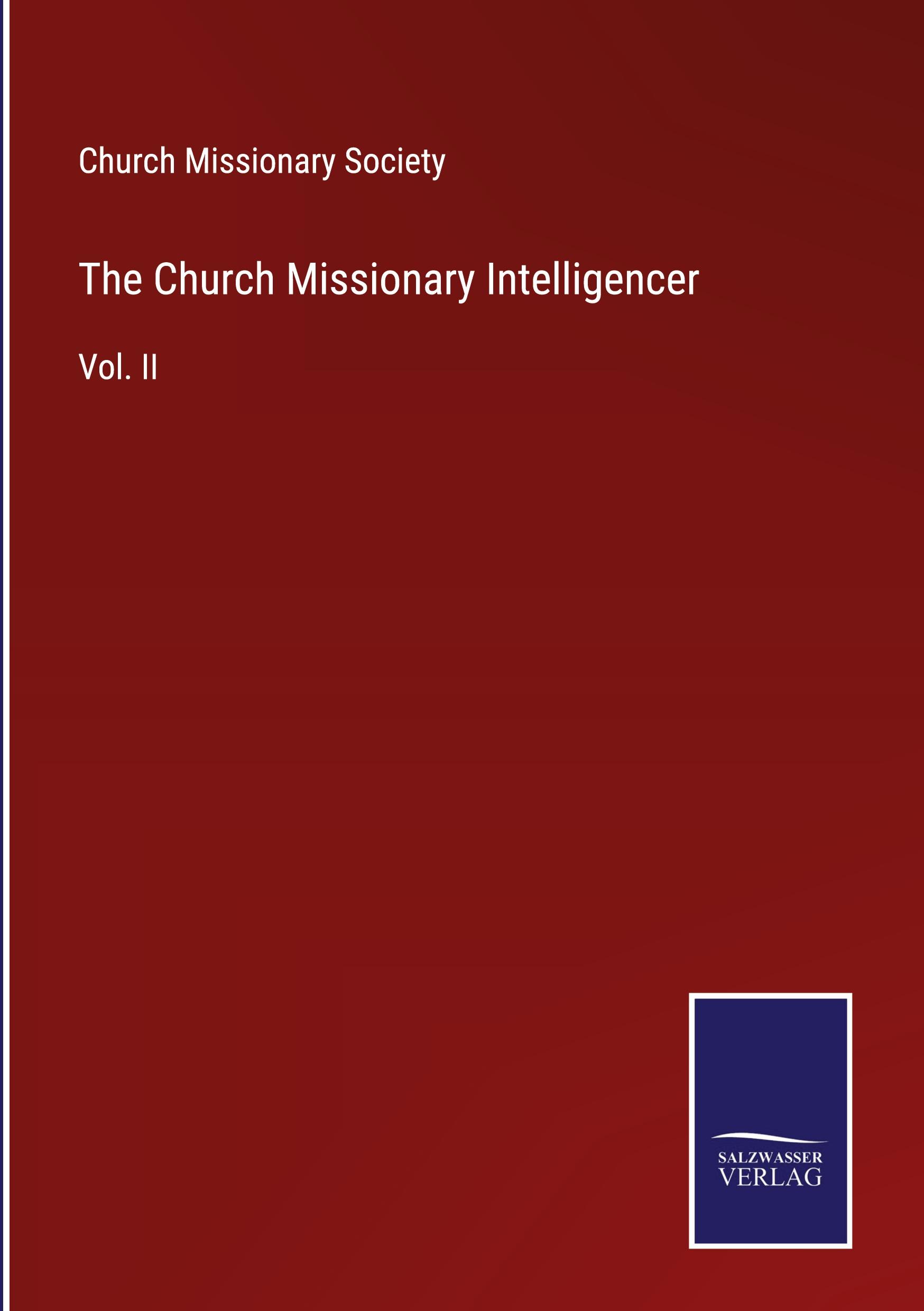 Vorderes Coverbild The Church Missionary Intelligencer