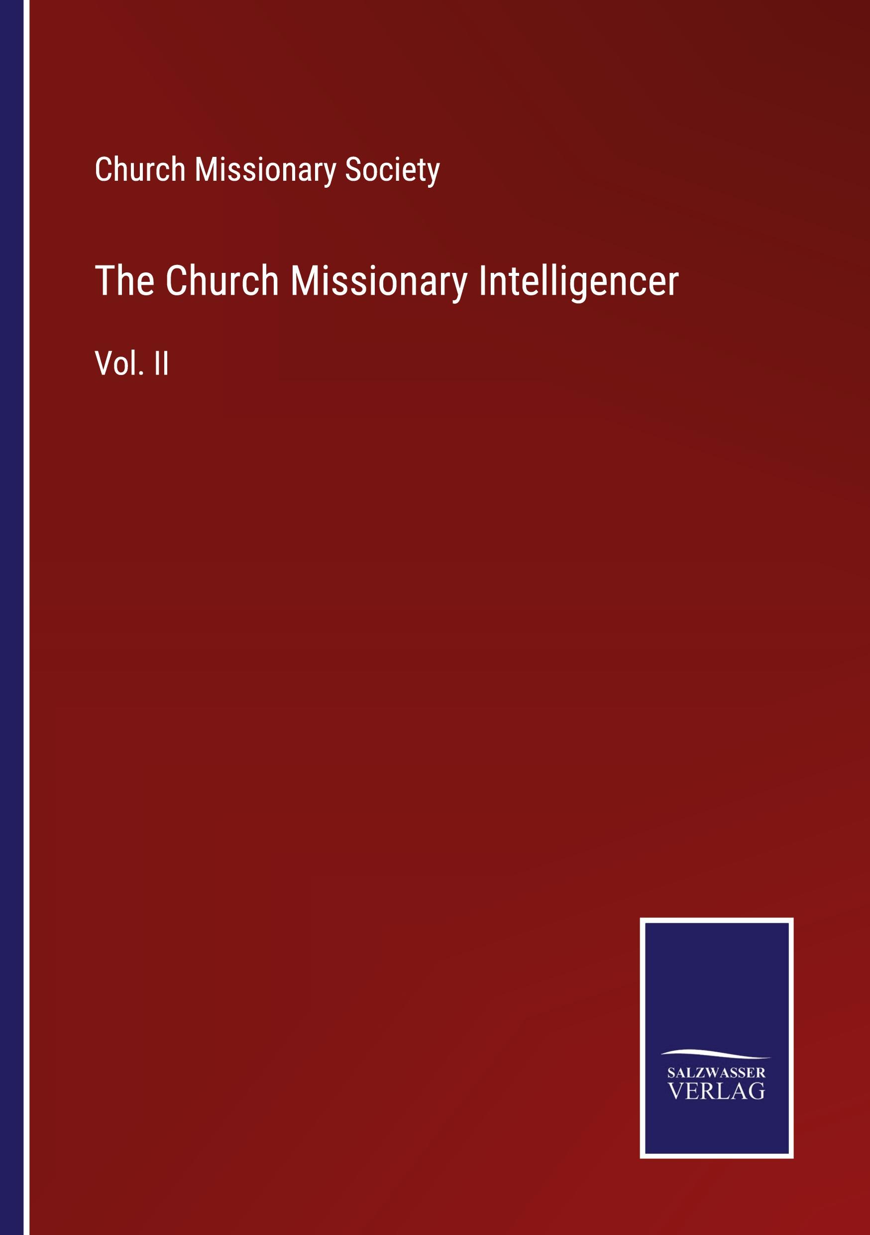 Vorderes Coverbild The Church Missionary Intelligencer
