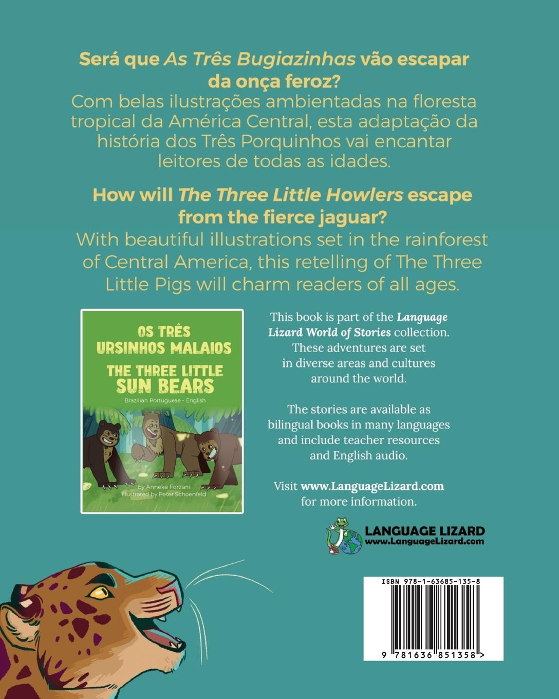 Rückseitencover The Three Little Howlers (Brazilian Portuguese-English)