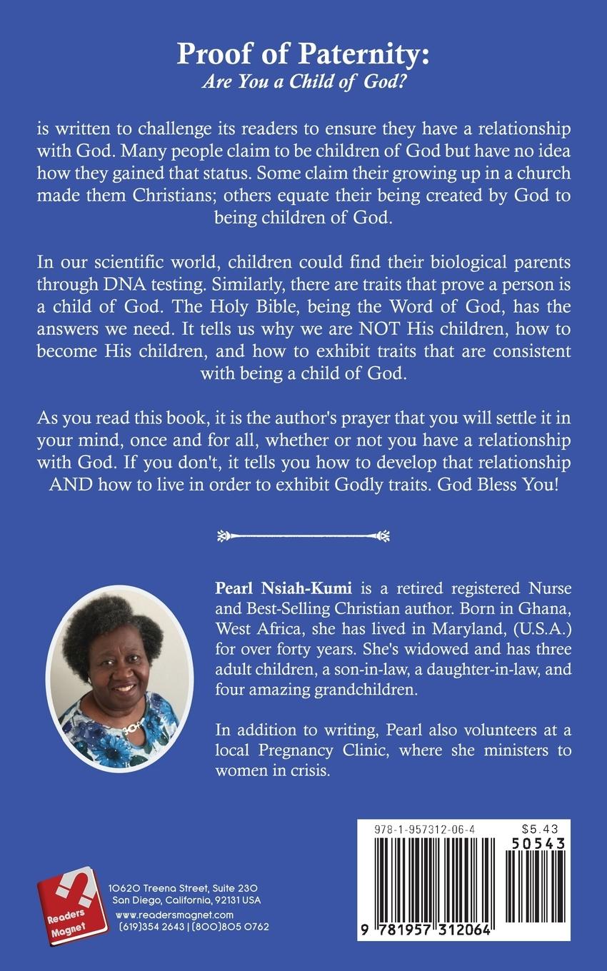 Rückseitencover Proof Of Paternity