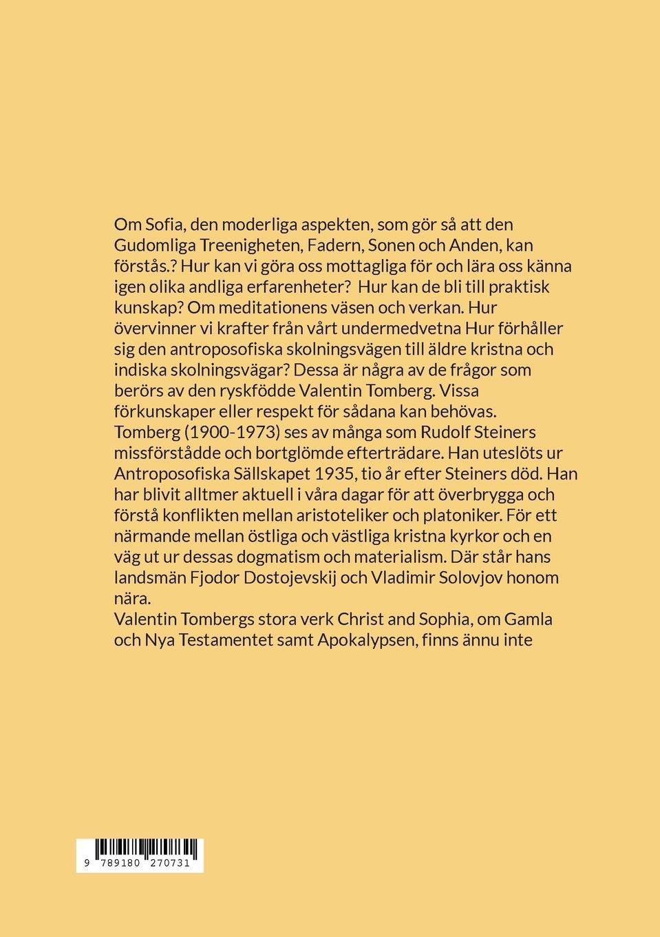 Rückseitencover Om människans inre utveckling