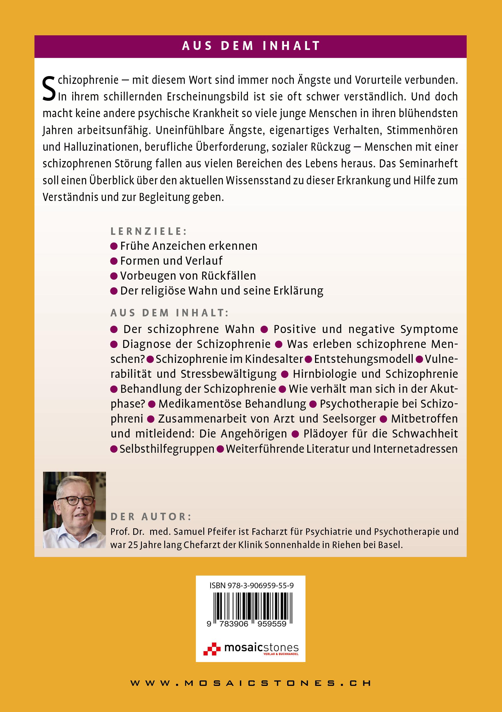 Rückseitencover Schizophrenie