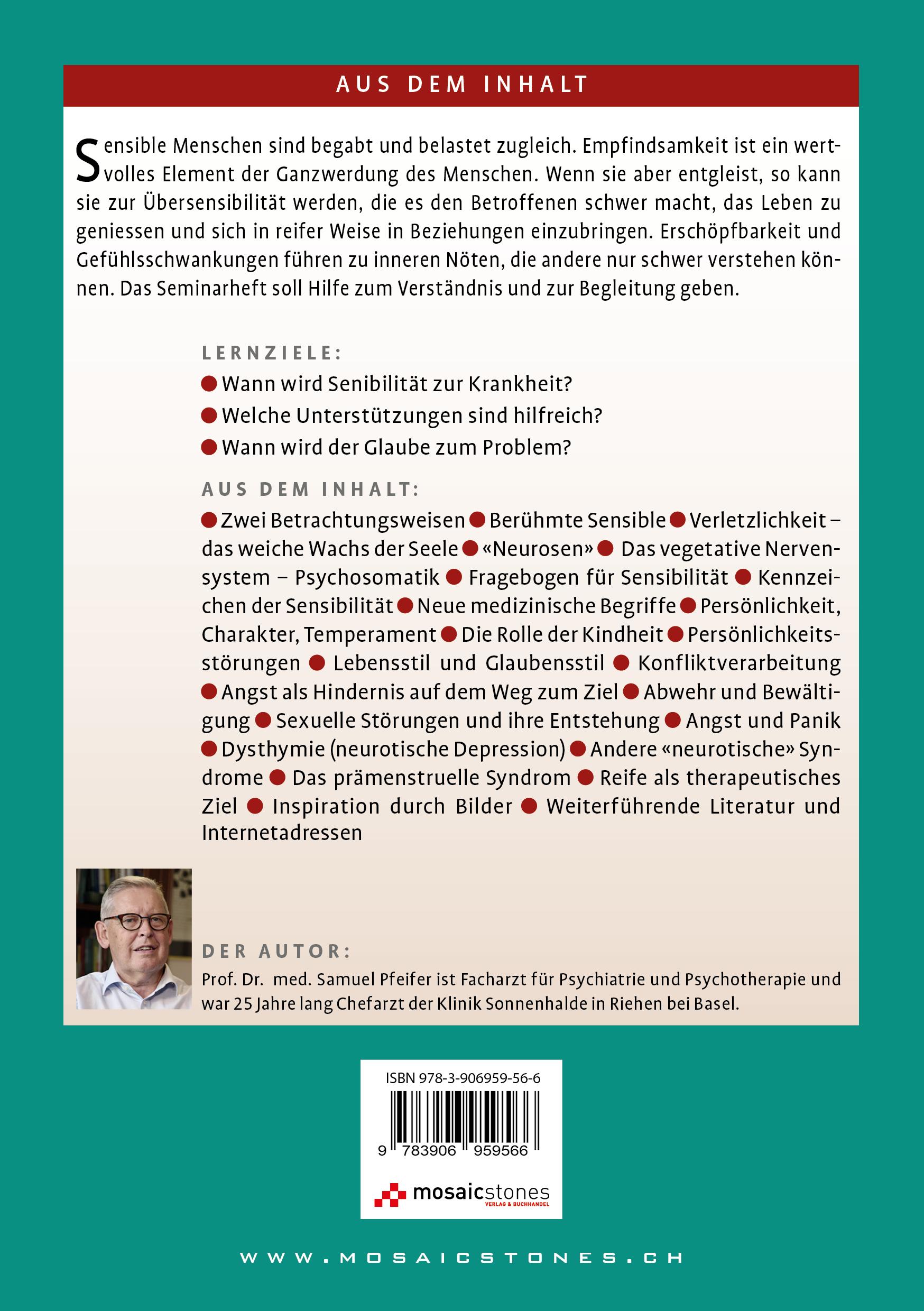 Rückseitencover Sensibilität