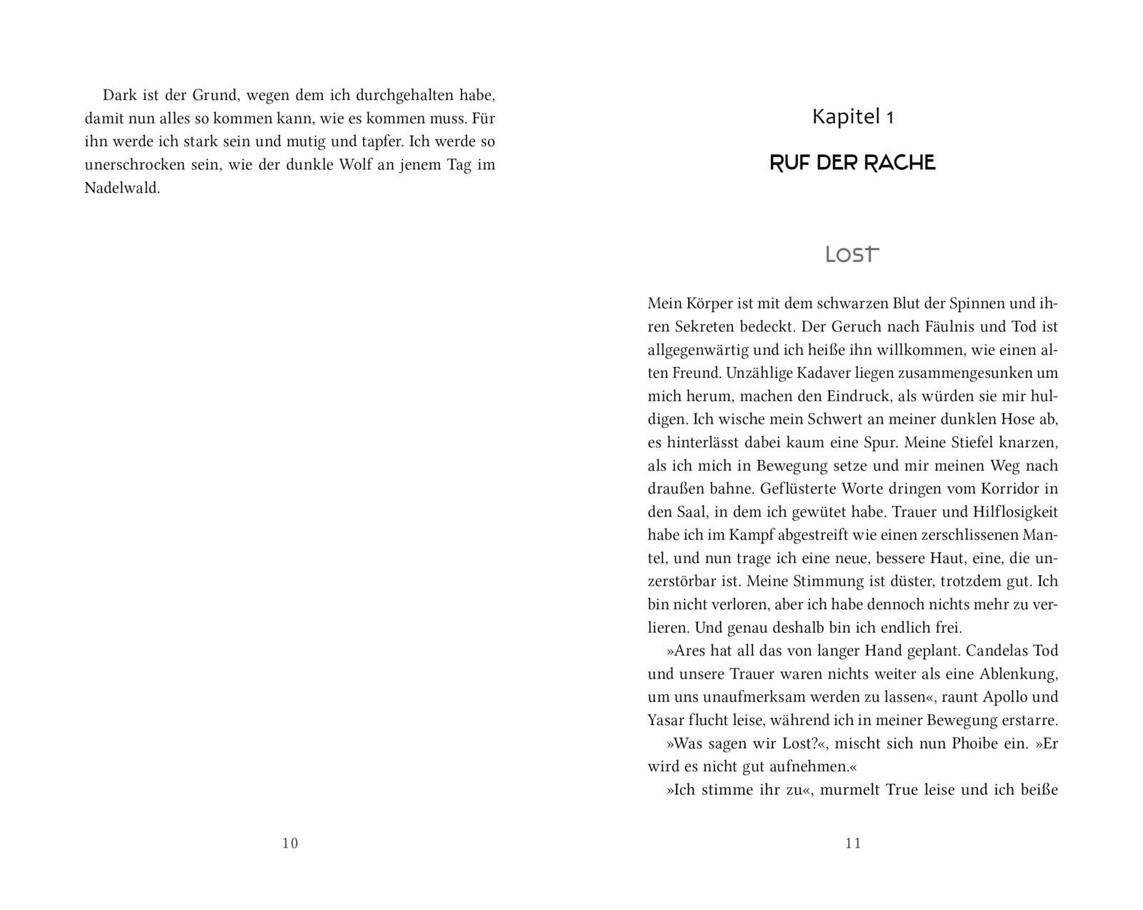 Beispielinhalt (Bild) Flame 3: Flammengold und Silberblut