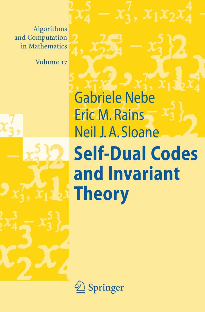 Vorderes Coverbild Self-Dual Codes and Invariant Theory