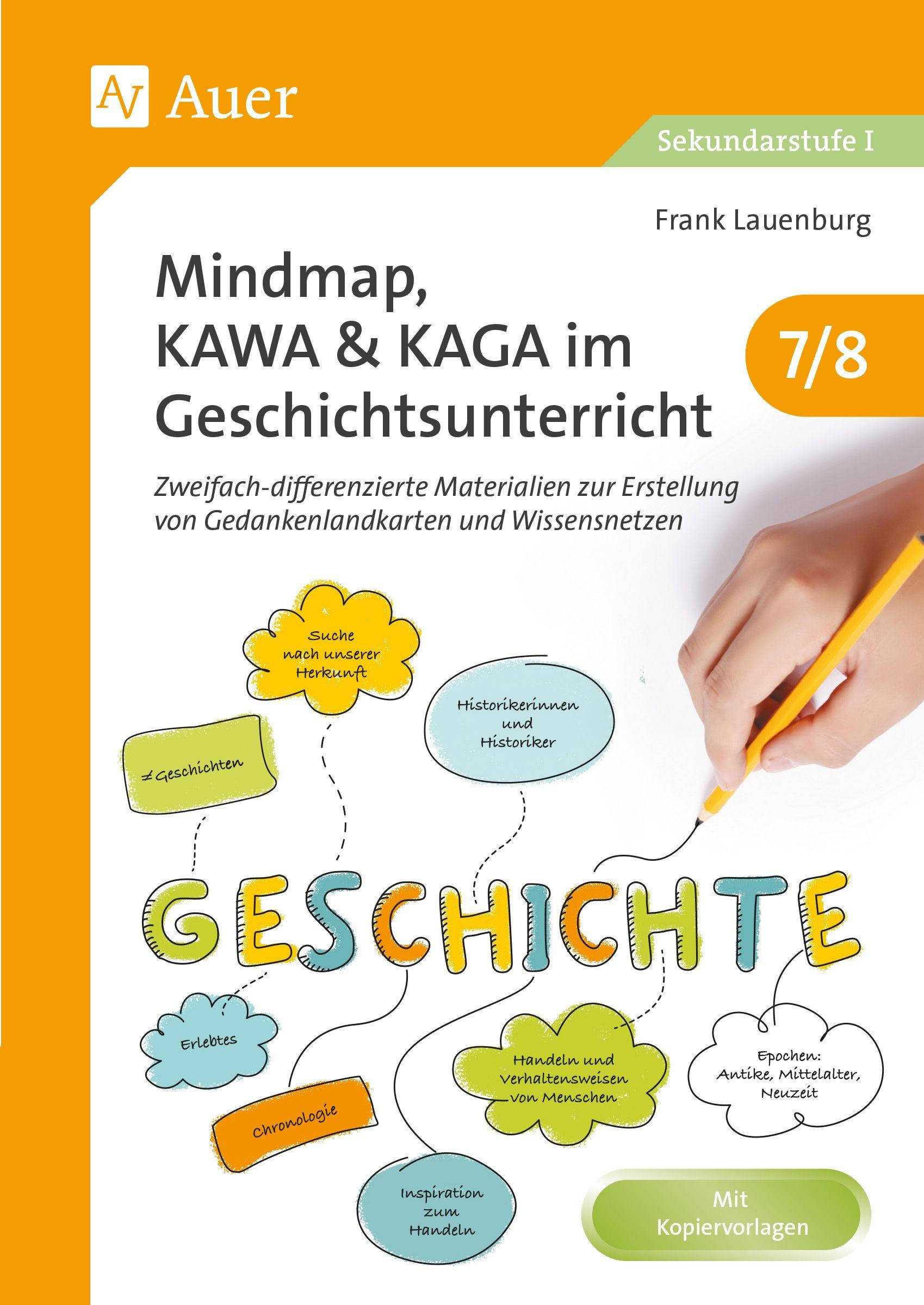 Vorderes Coverbild Mindmap, KAWA, KAGA im Geschichtsunterricht 7-8