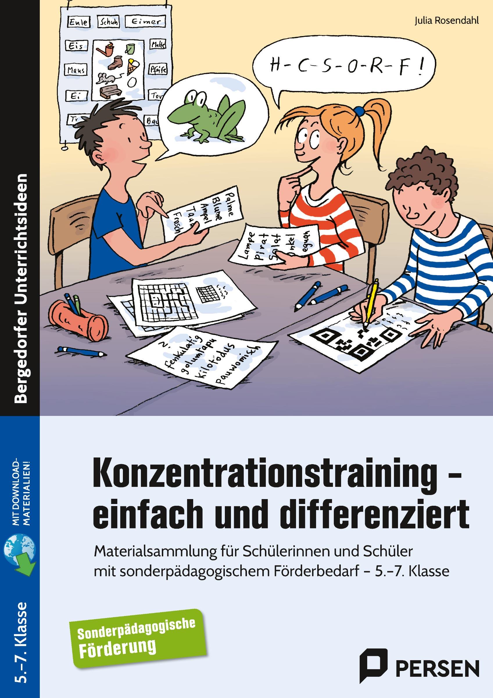 Vorderes Coverbild Konzentrationstraining - einfach und differenziert