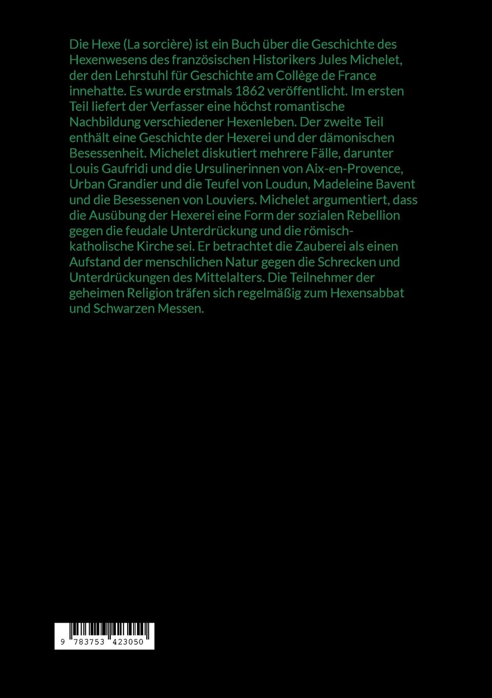 Rückseitencover Die Hexe