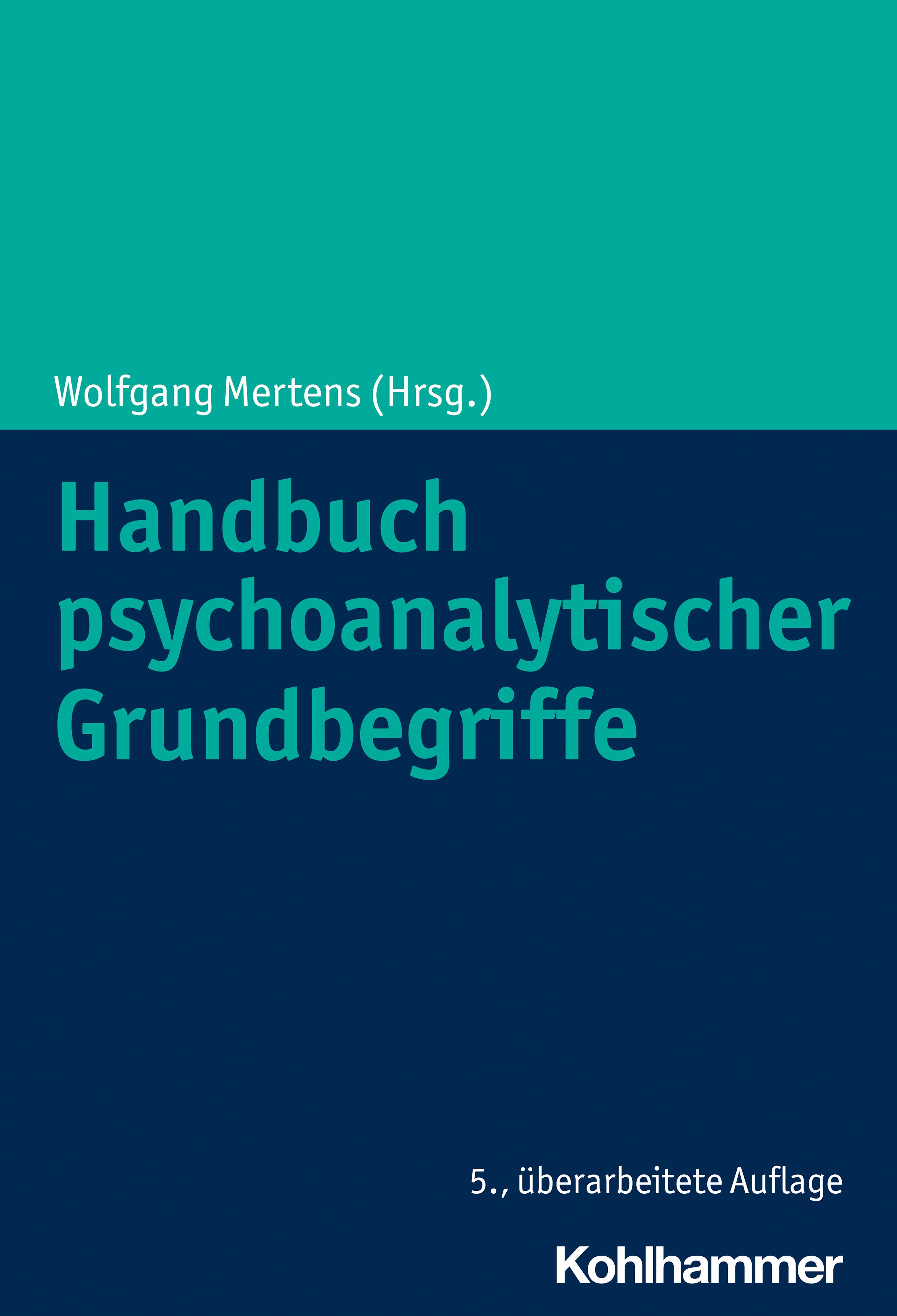 Vorderes Coverbild Handbuch psychoanalytischer Grundbegriffe