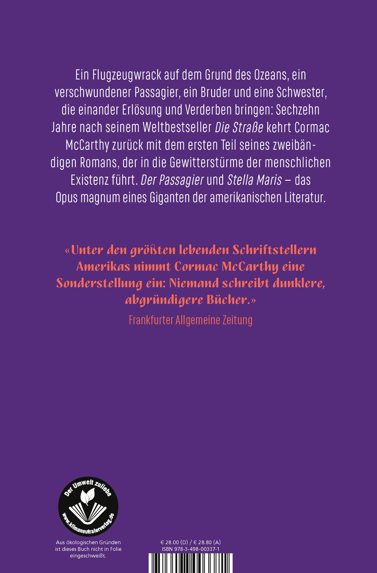 Rückseitencover Der Passagier