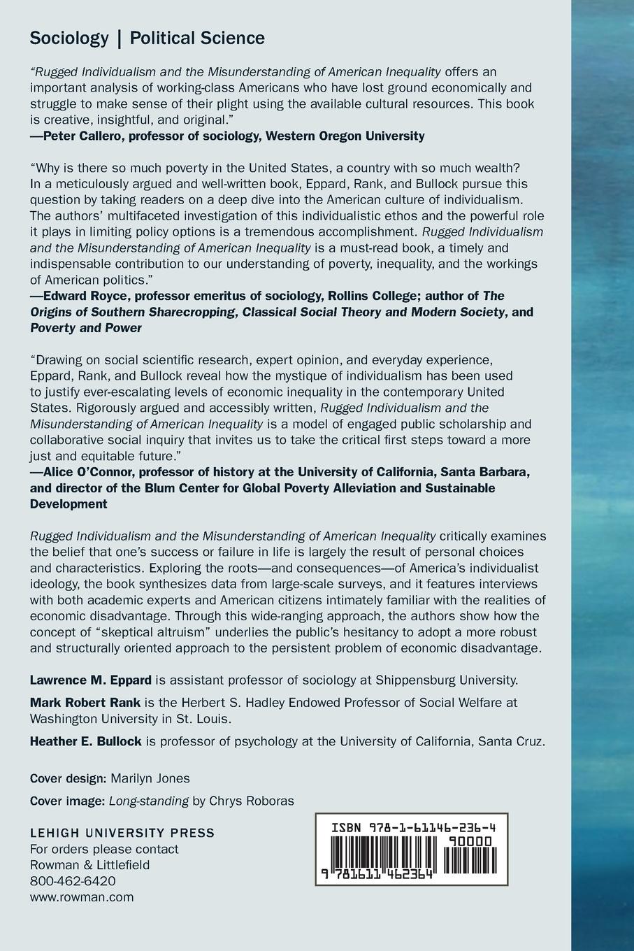 Rückseitencover Rugged Individualism and the Misunderstanding of American Inequality