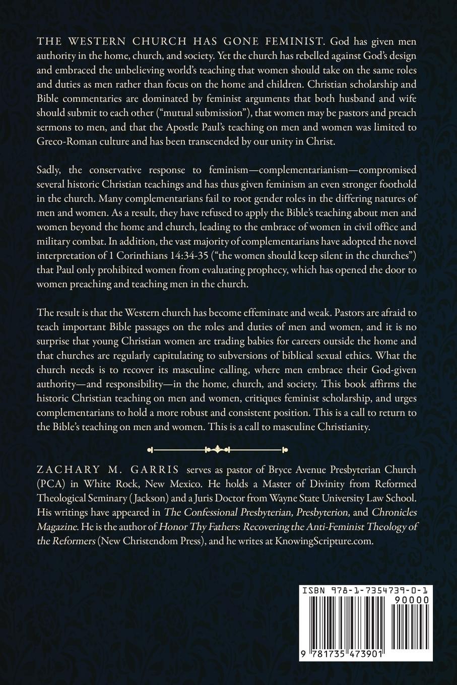 Rückseitencover Masculine Christianity