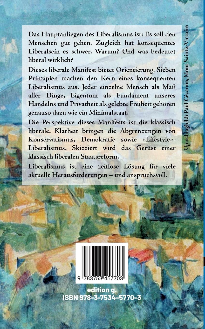 Rückseitencover Ein liberales Manifest