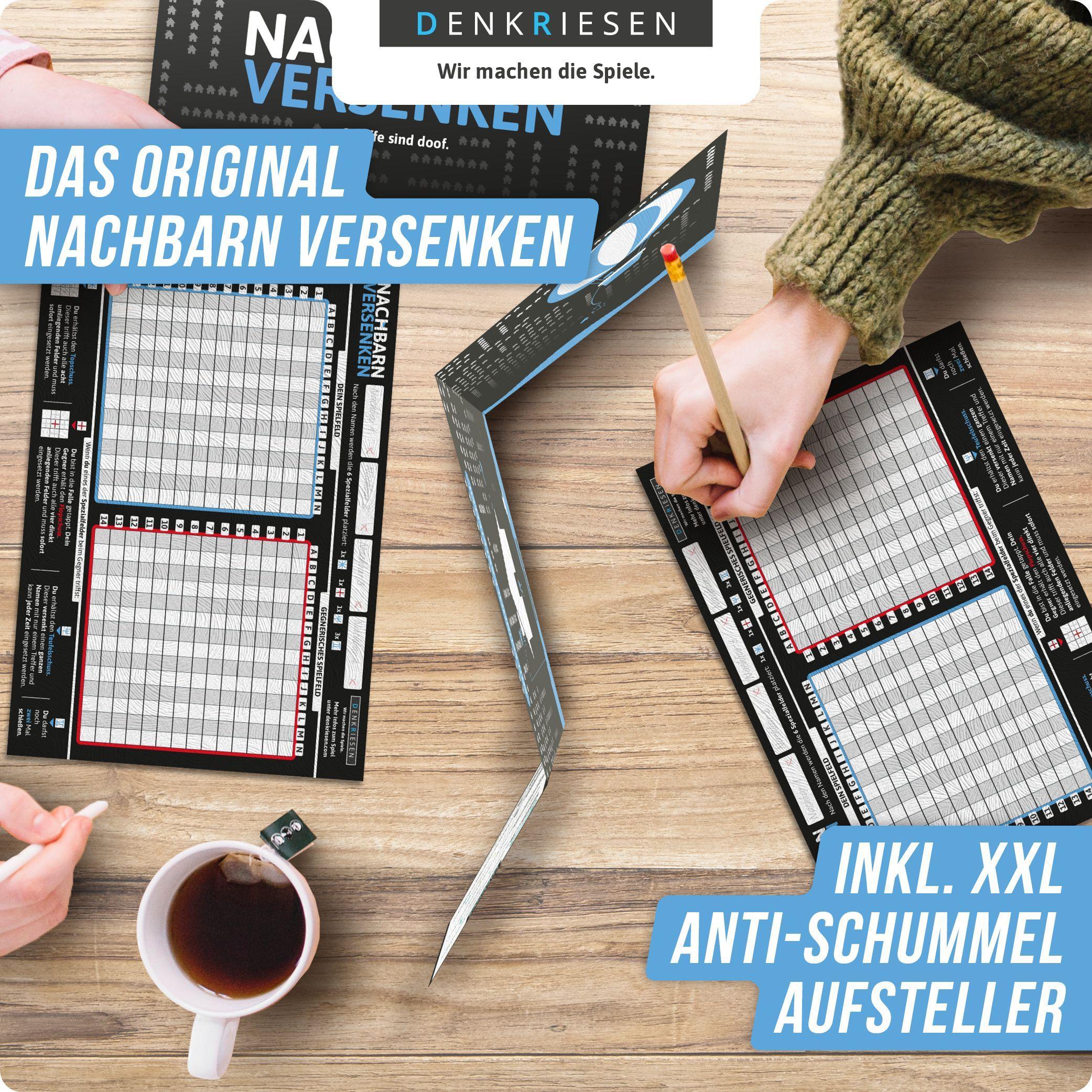 Beispielinhalt (Bild) NACHBARN VERSENKEN "Schiffe sind doof" - Schiffe versenken neu aufgelegt