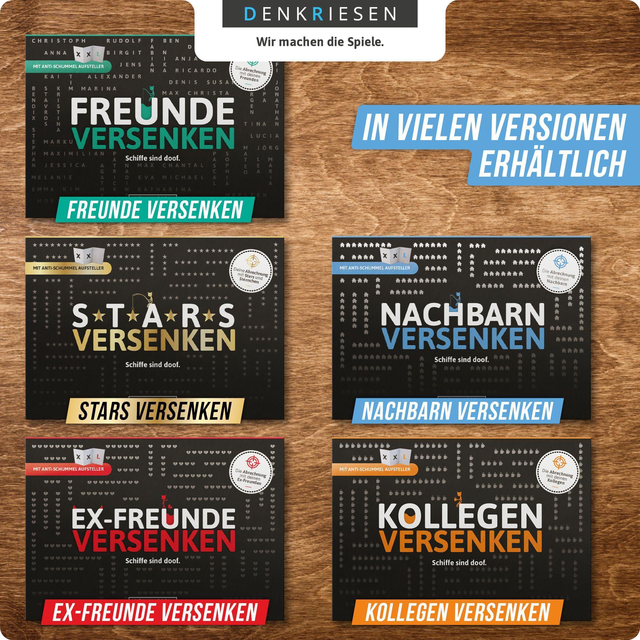 Beispielinhalt (Bild) NACHBARN VERSENKEN "Schiffe sind doof" - Schiffe versenken neu aufgelegt