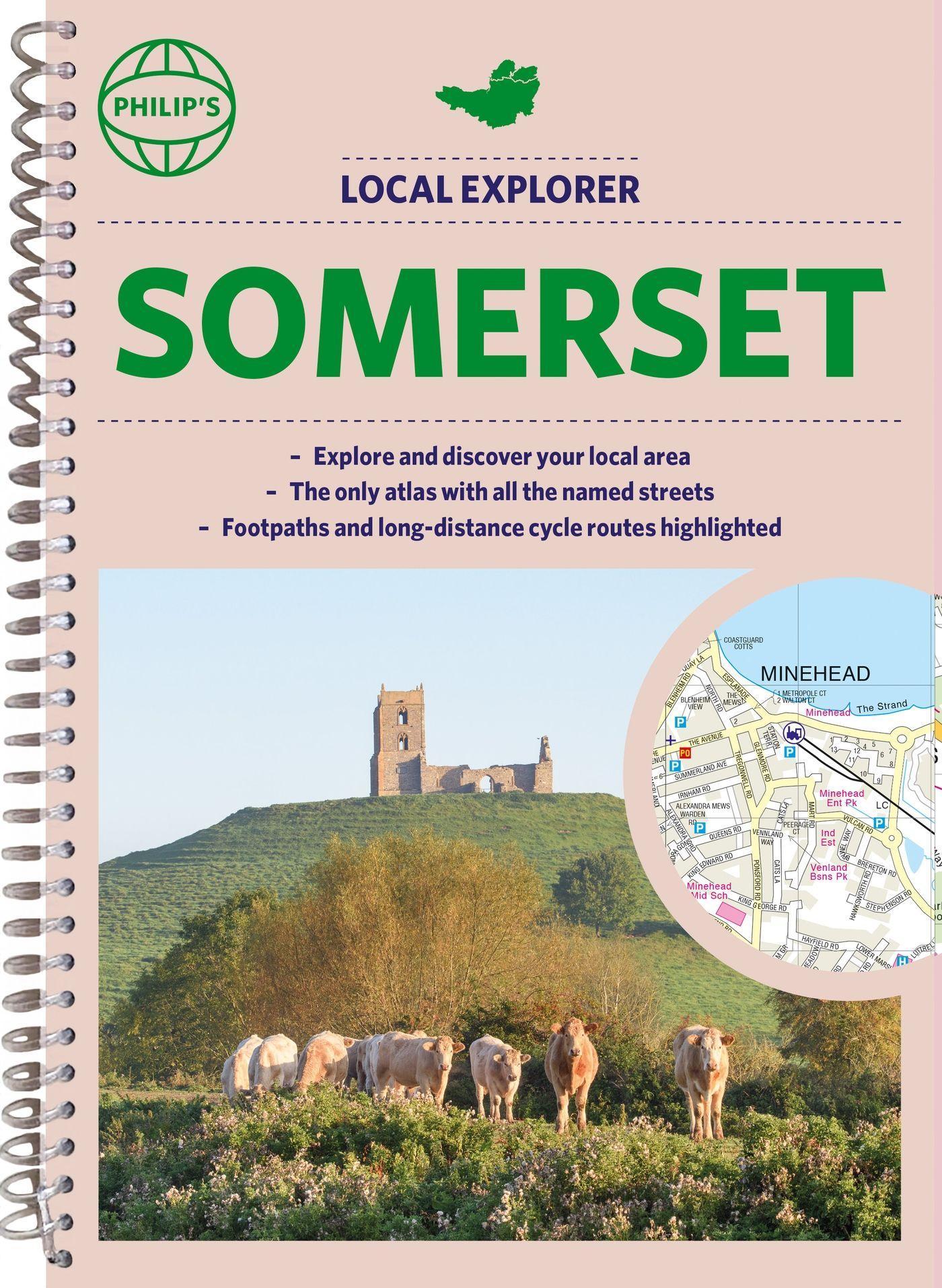 Vorderes Coverbild Philip's Local Explorer Street Atlas Somerset