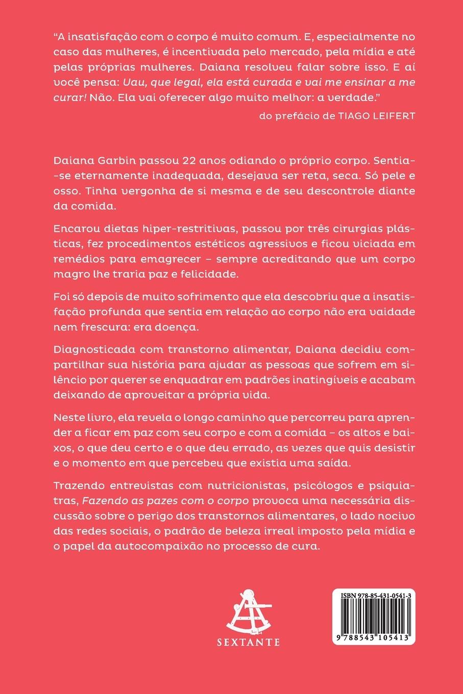 Rückseitencover Fazendo as pazes com o corpo