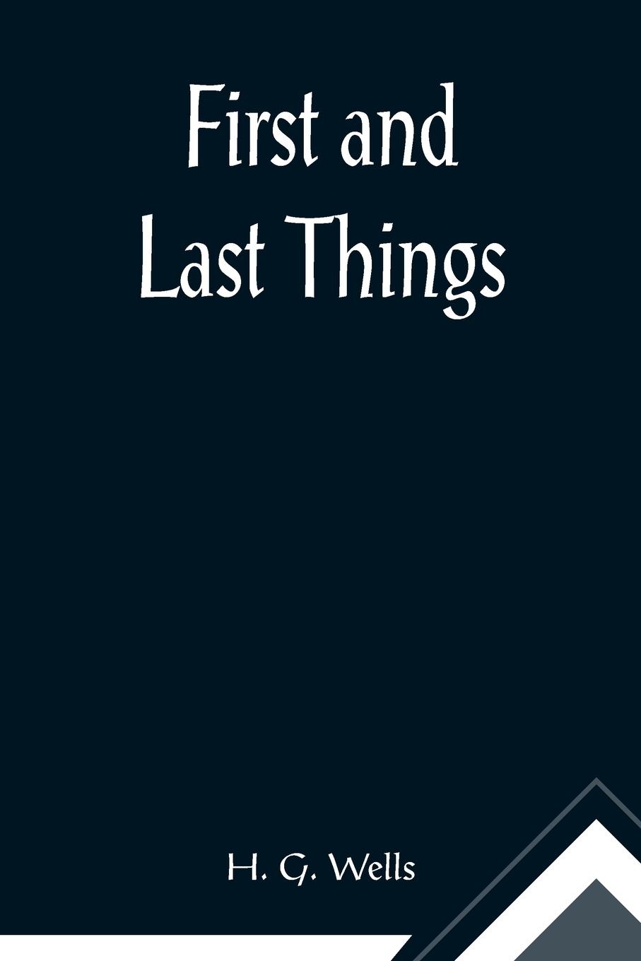 Vorderes Coverbild First and Last Things