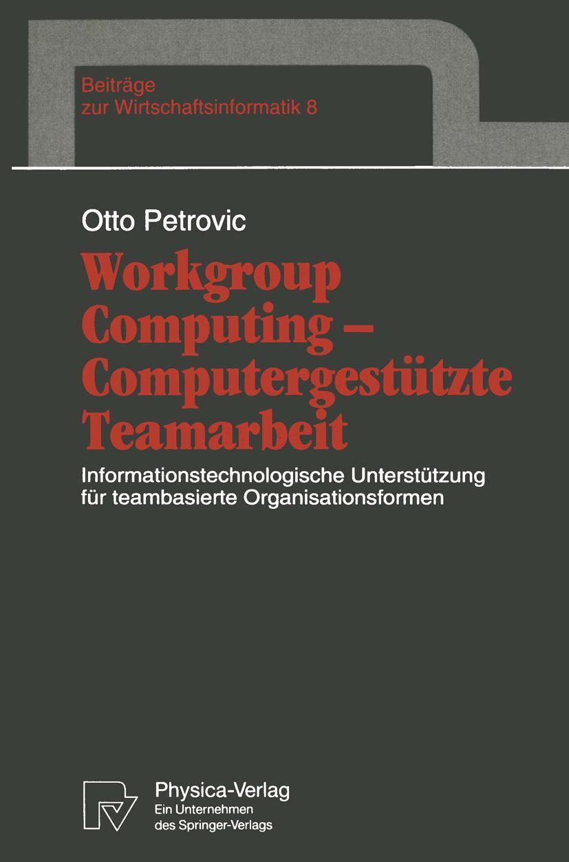 Vorderes Coverbild Workgroup Computing - Computergestützte Teamarbeit