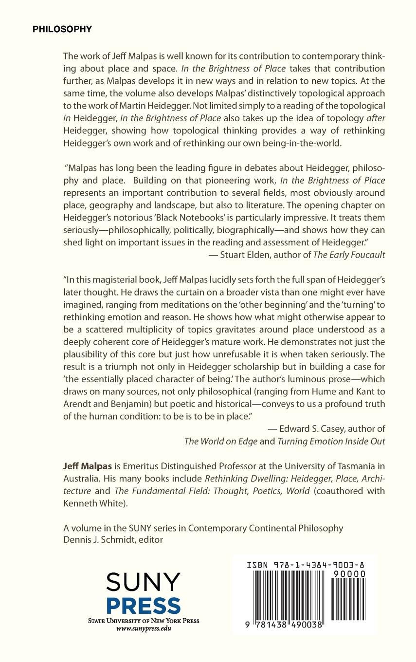 Rückseitencover In the Brightness of Place