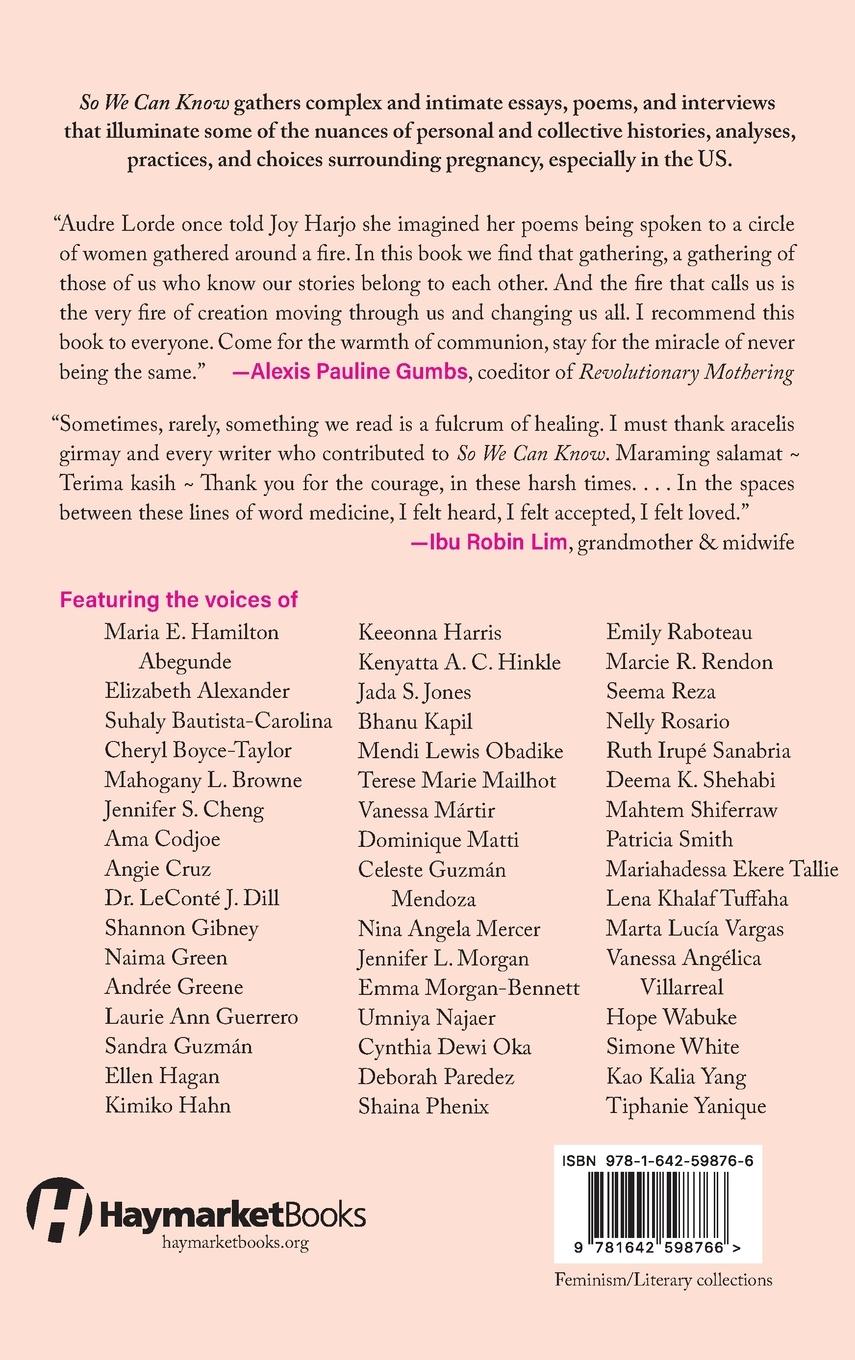 Rückseitencover So We Can Know