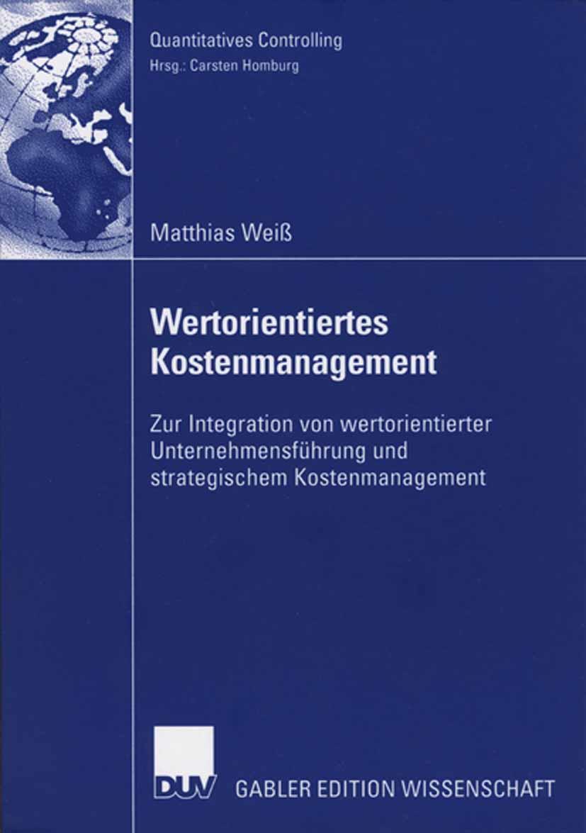Vorderes Coverbild Wertorientiertes Kostenmanagement