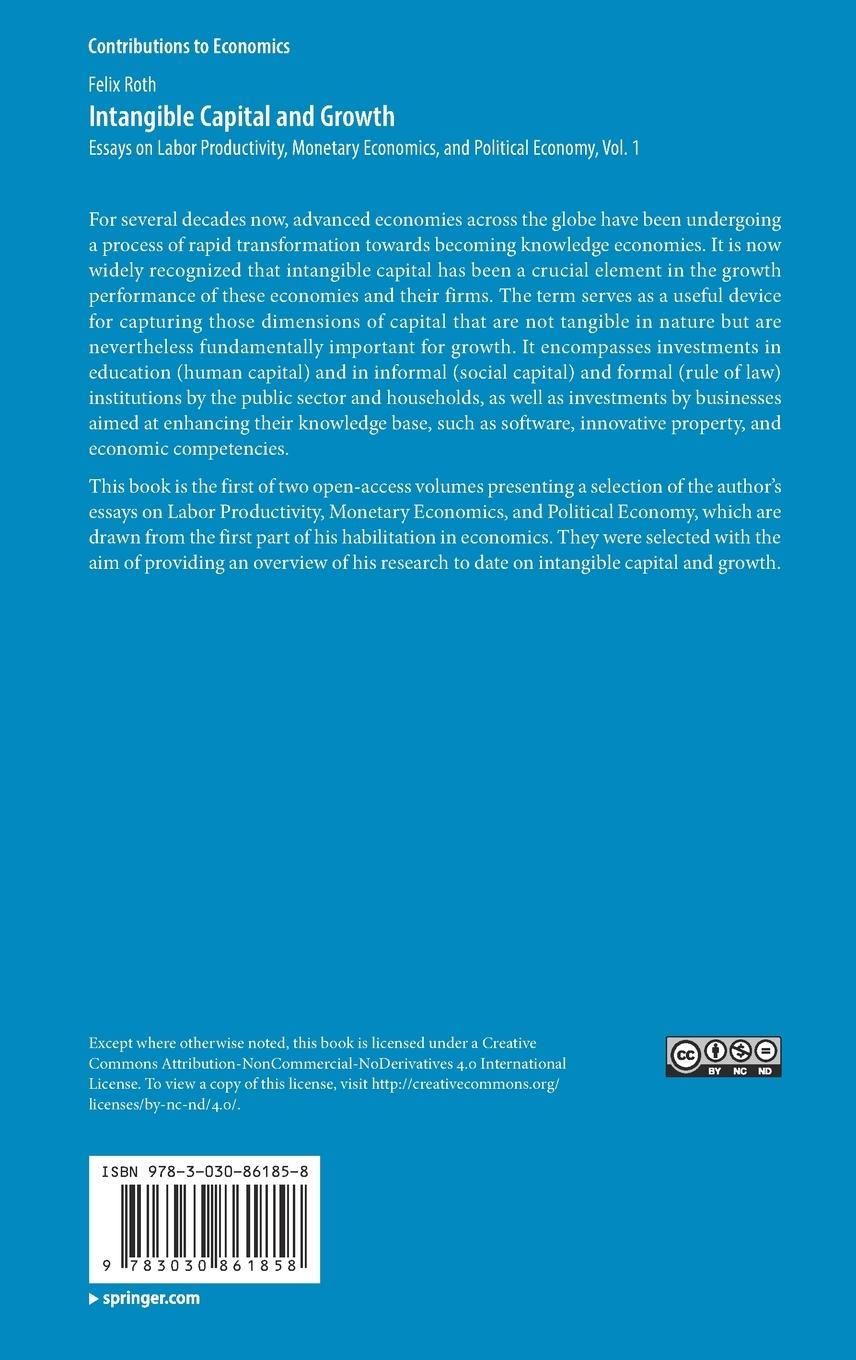 Rückseitencover Intangible Capital and Growth