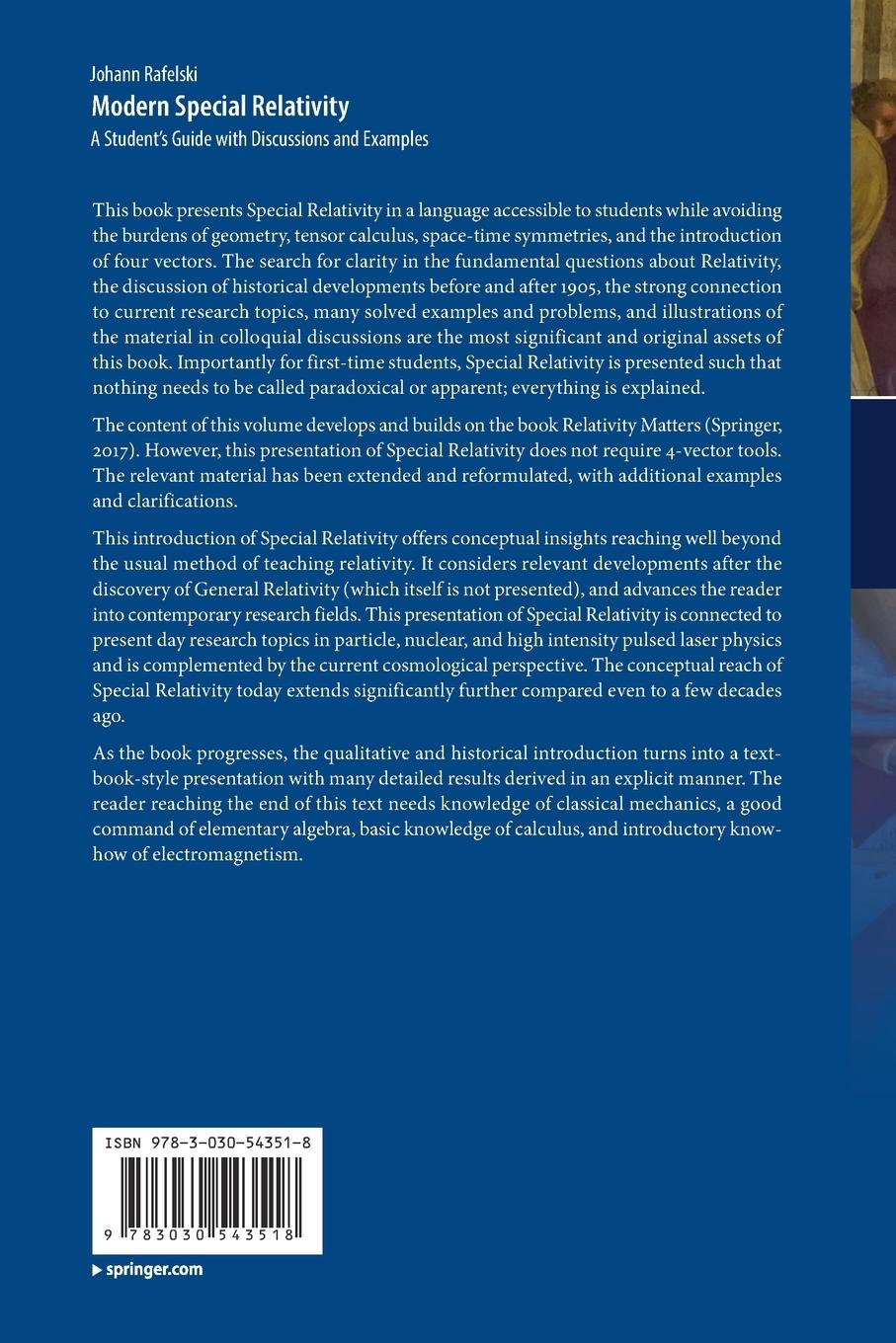 Rückseitencover Modern Special Relativity