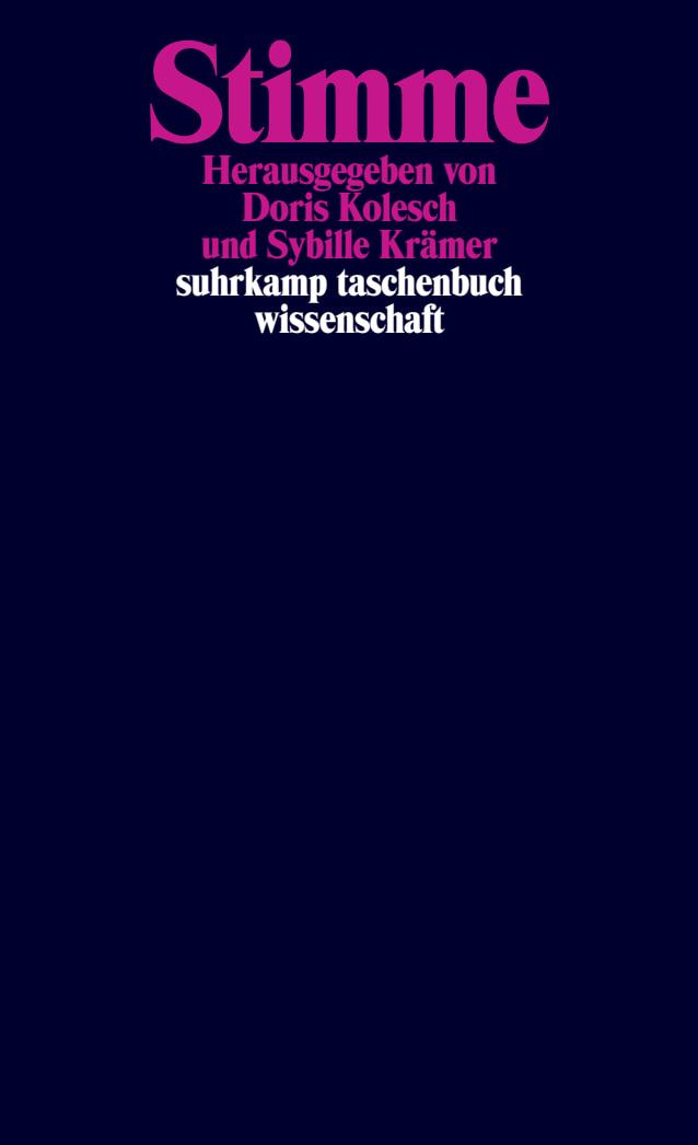 Vorderes Coverbild Stimme