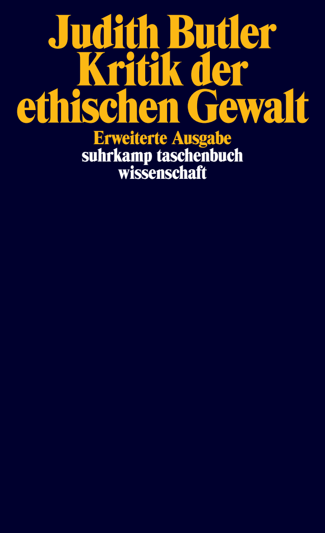 Vorderes Coverbild Kritik der ethischen Gewalt