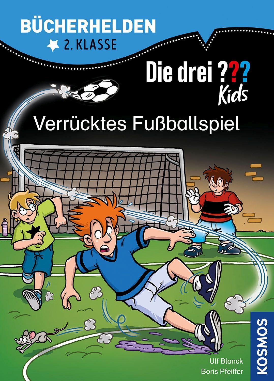 Vorderes Coverbild Die drei ??? Kids, Bücherhelden 2. Klasse, Verrücktes Fußballspiel