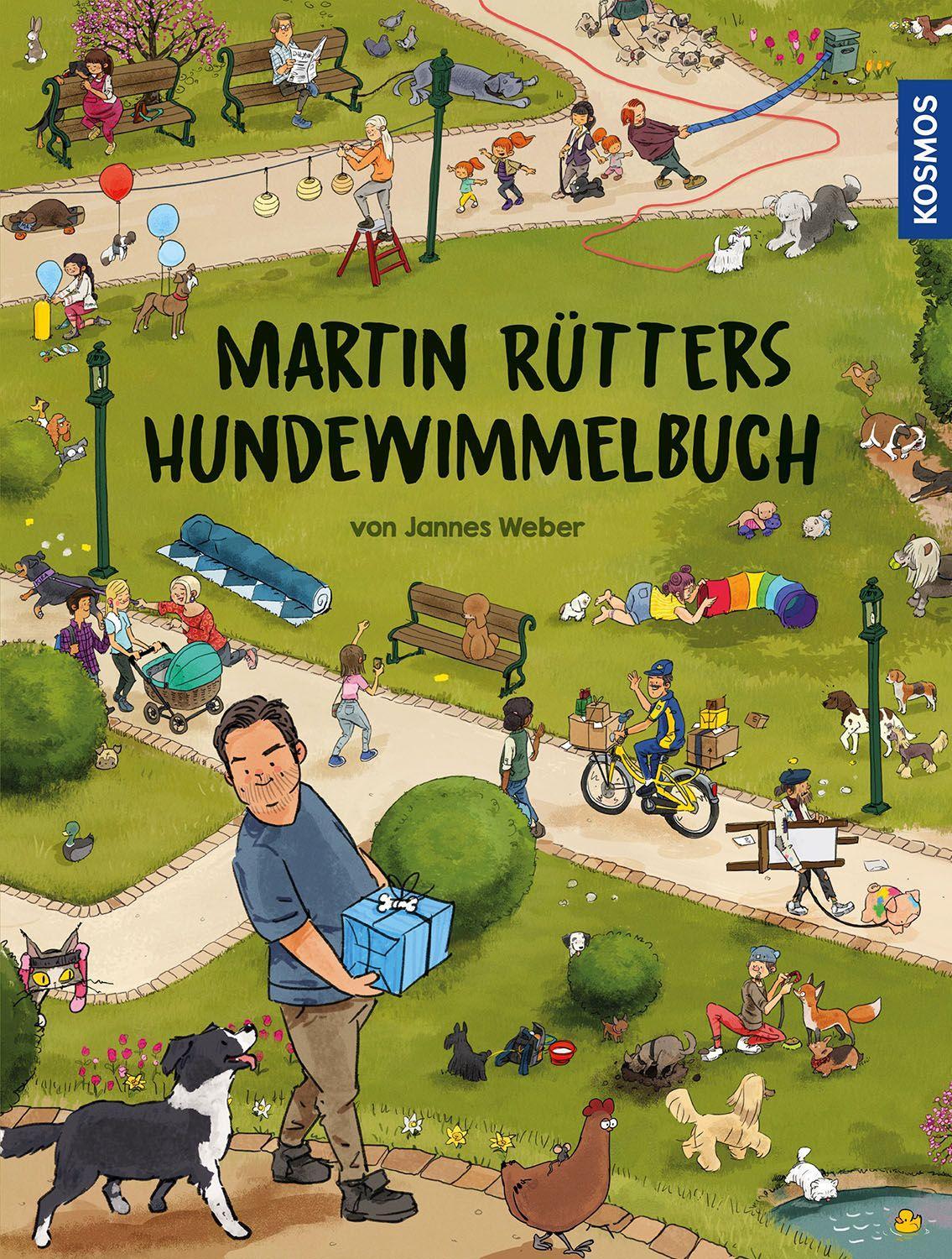 Vorderes Coverbild Martin Rütters Hundewimmelbuch