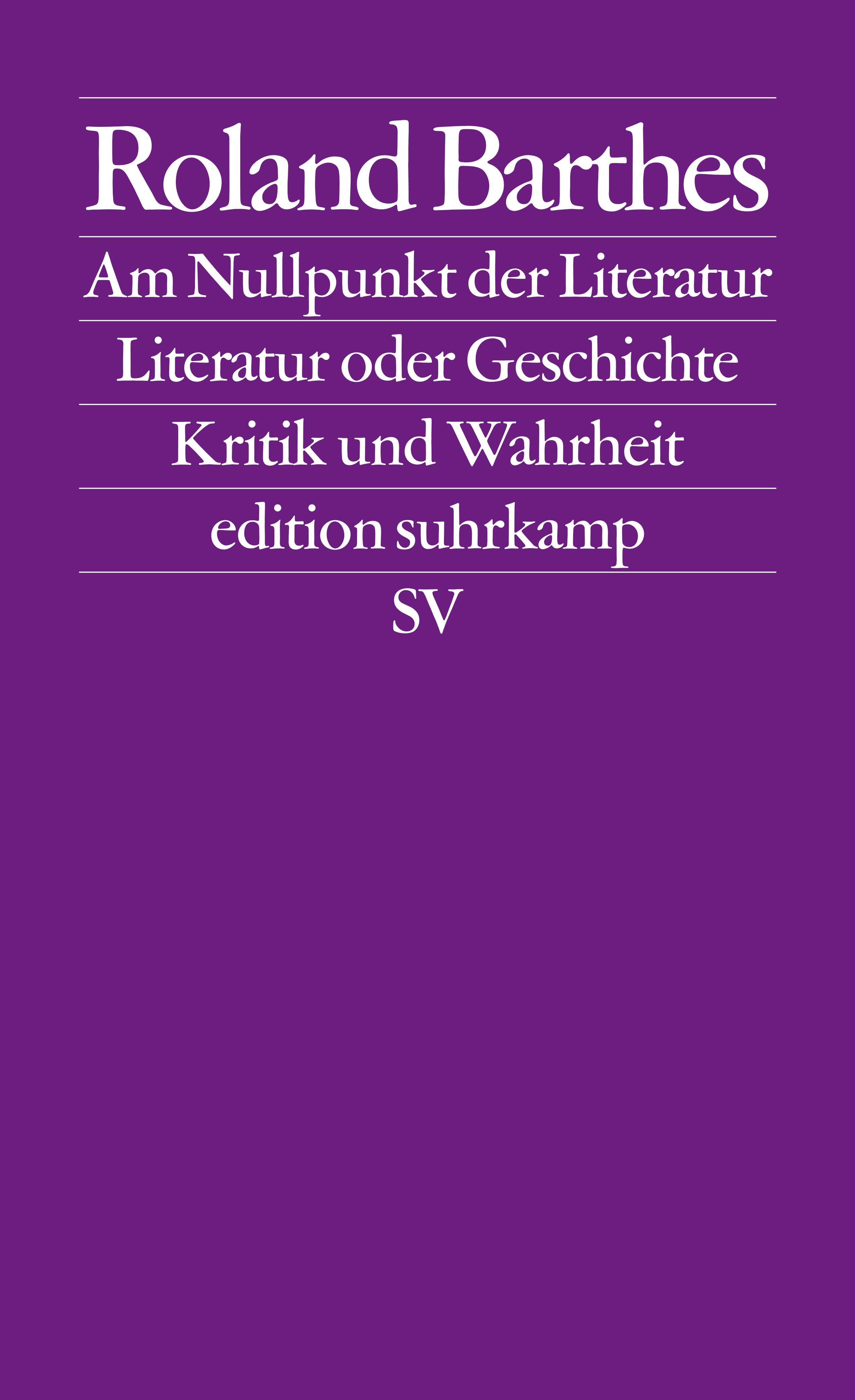 Vorderes Coverbild Am Nullpunkt der Literatur / Literatur oder Geschichte / Kritik und.Wahrheit