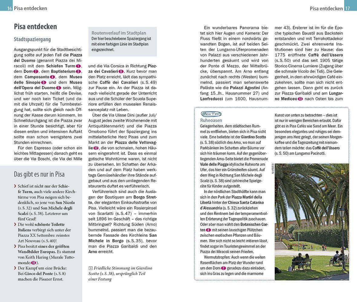 Beispielinhalt (Bild) Reise Know-How CityTrip Pisa, Lucca, Livorno
