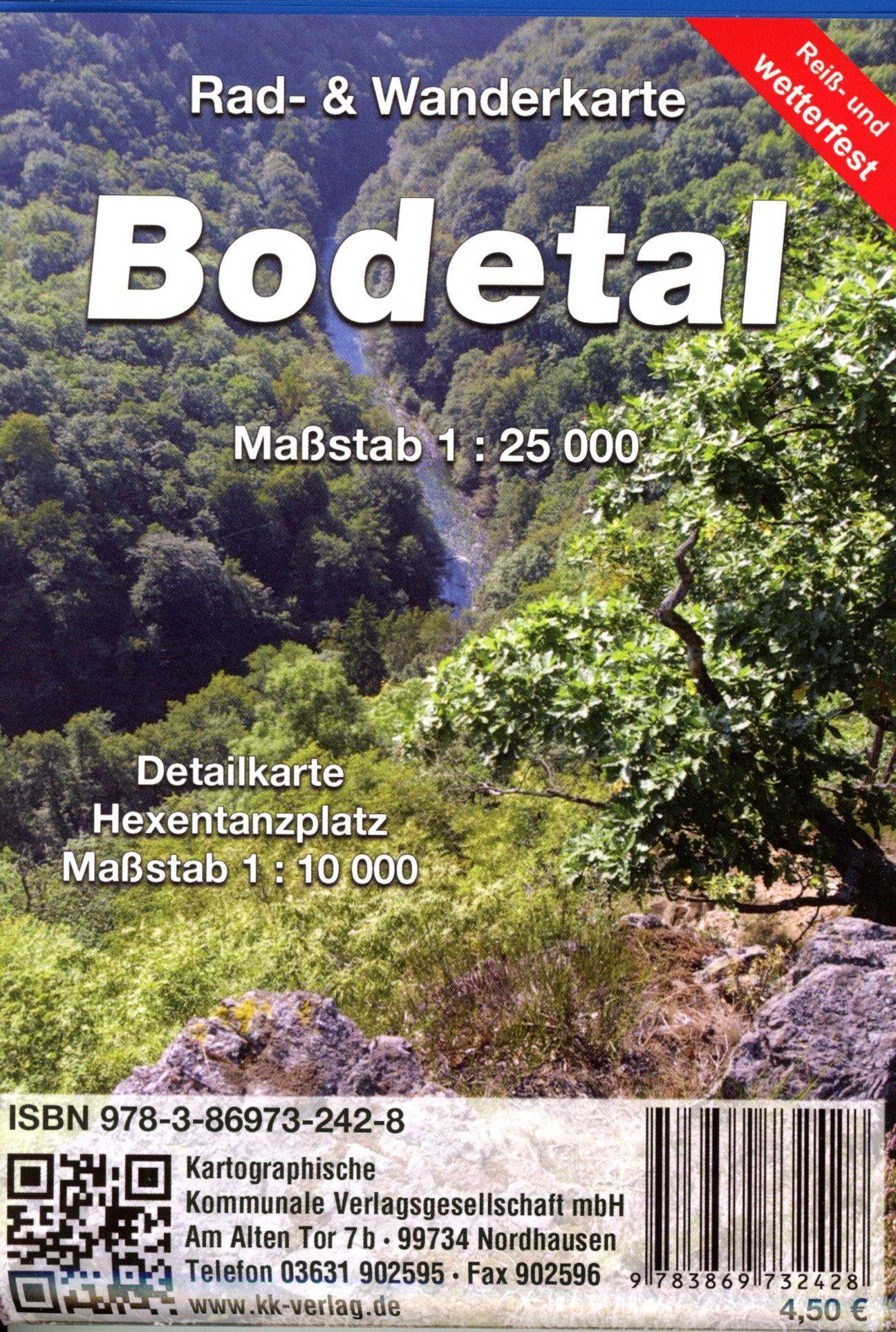 Vorderes Coverbild Bodetal 1 : 25 000