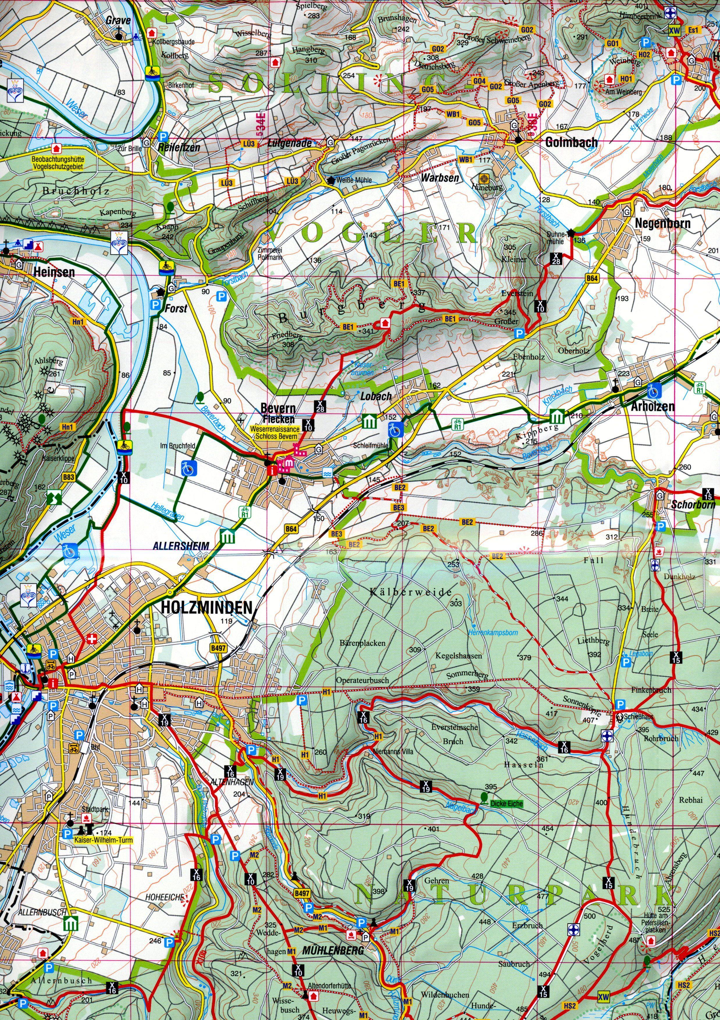 Beispielinhalt (Bild) Weserbergland Südlicher Teil