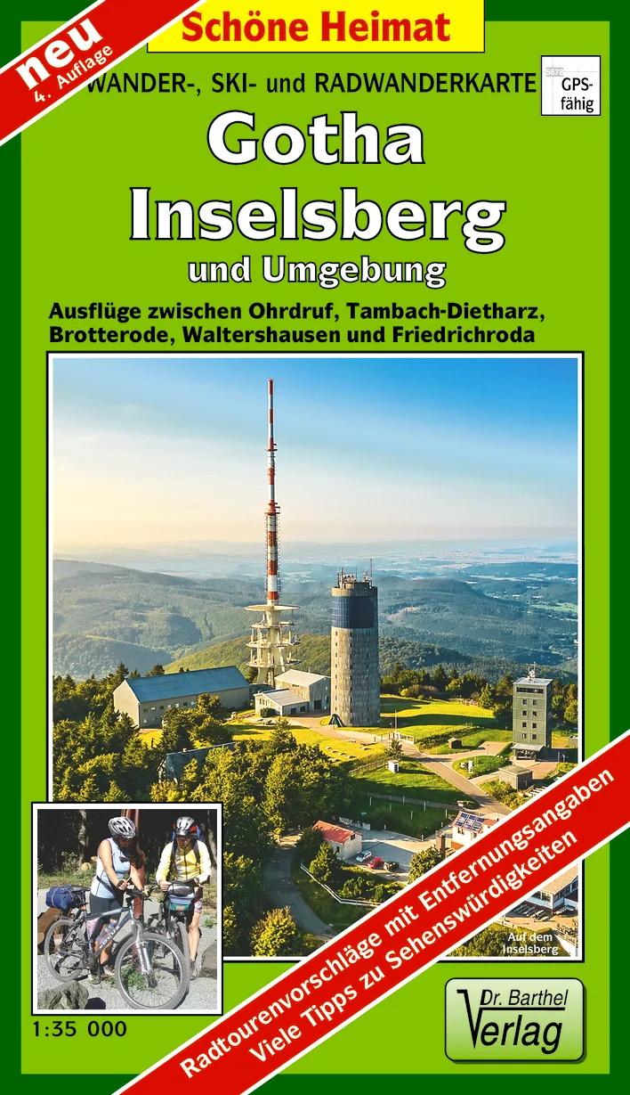 Vorderes Coverbild Wander-, Ski- und Radwanderkarte Gotha, Inselsberg und Umgebung 1:35 000