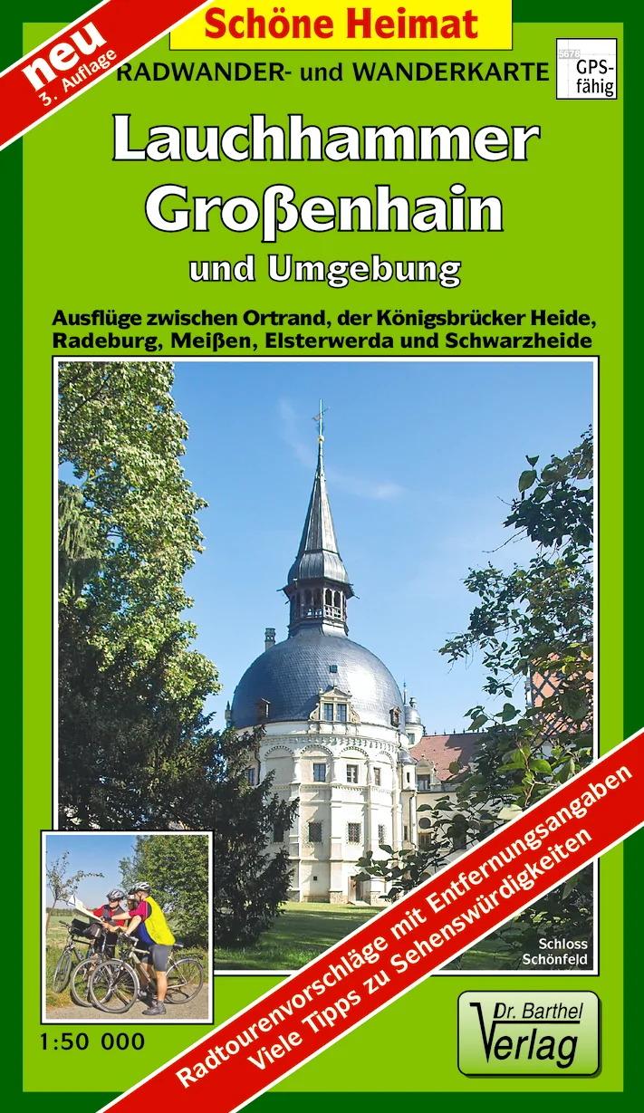 Vorderes Coverbild Radwander- und Wanderkarte Lauchhammer, Großenhain und Umgebung 1:50 000