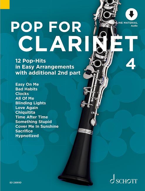 Vorderes Coverbild Pop For Clarinet 4