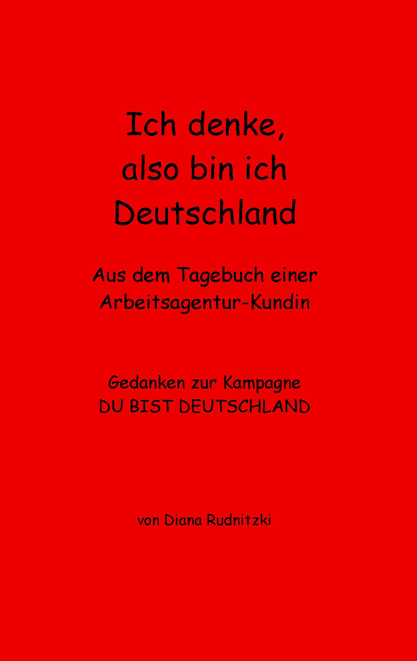 Vorderes Coverbild Ich denke, also bin ich Deutschland