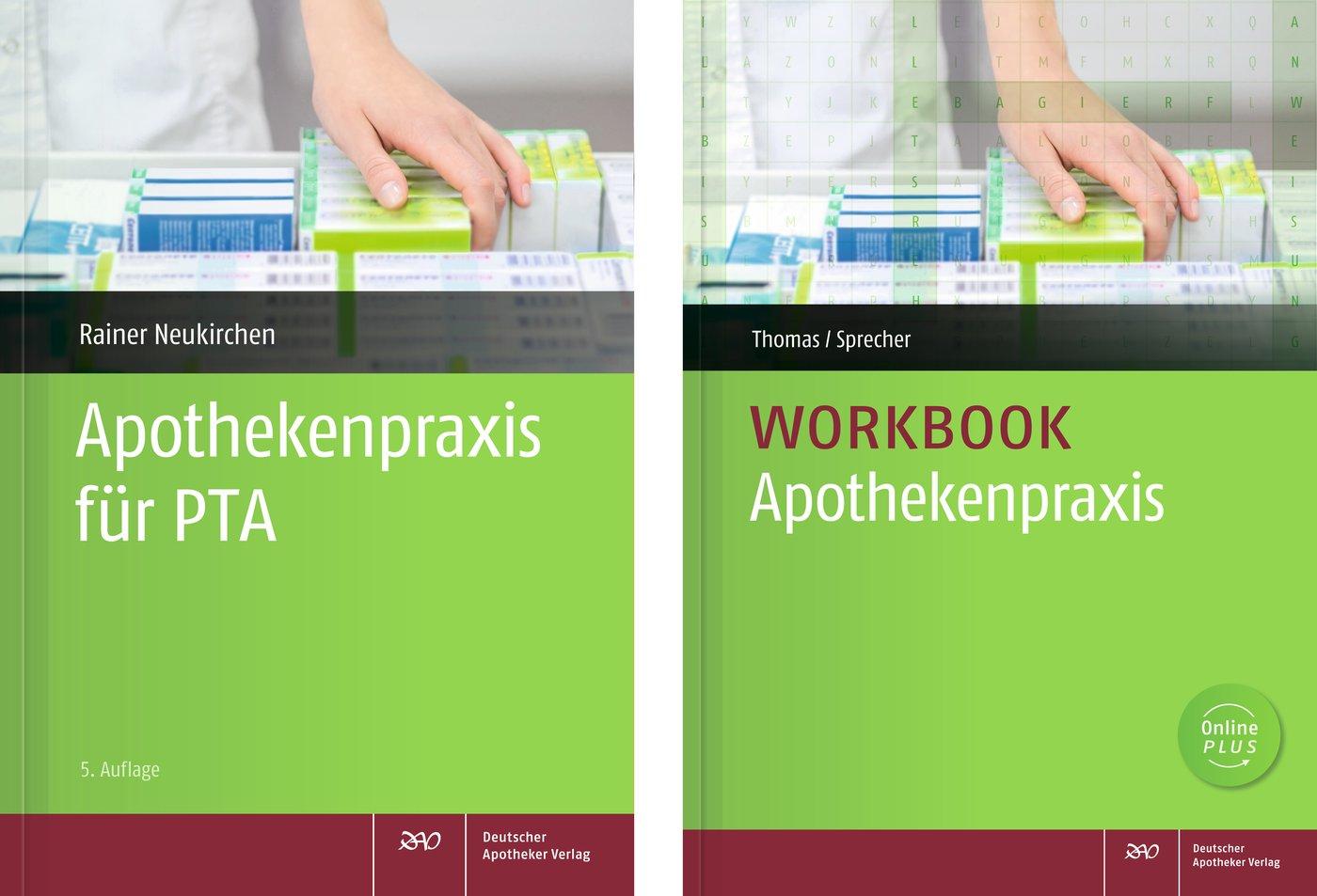 Vorderes Coverbild Apothekenpraxis-Workbook mit Apothekenpraxis für PTA