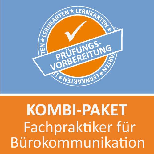 Vorderes Coverbild AzubiShop24.de Kombi-Paket Fachpraktiker für Bürokommunikation Lernkarten