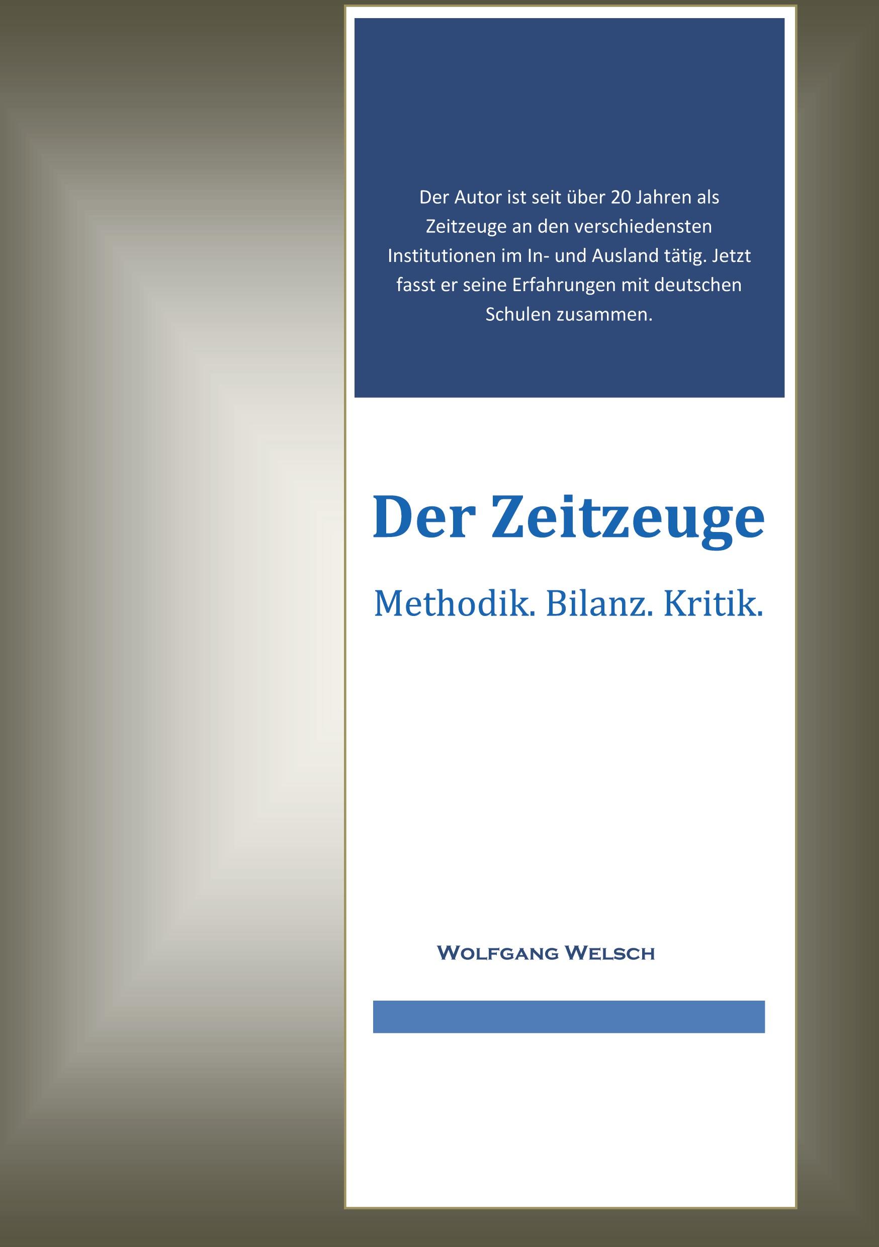 Vorderes Coverbild Der Zeitzeuge