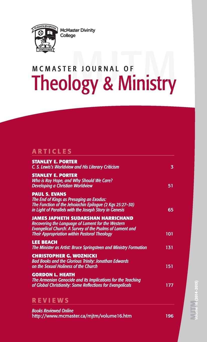 Vorderes Coverbild McMaster Journal of Theology and Ministry