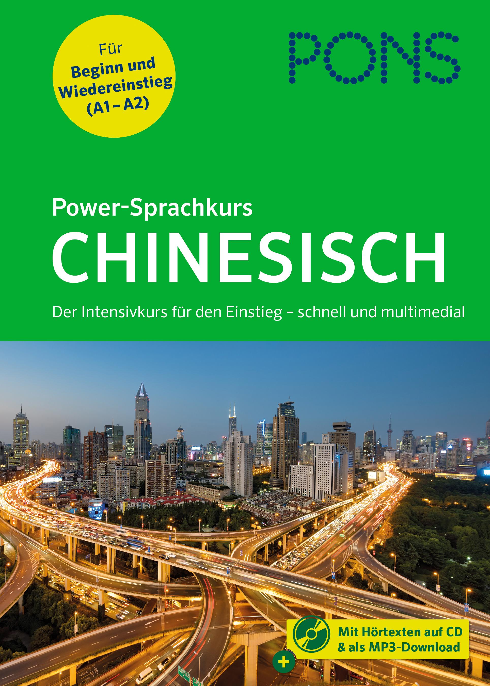 Vorderes Coverbild PONS Power-Sprachkurs Chinesisch