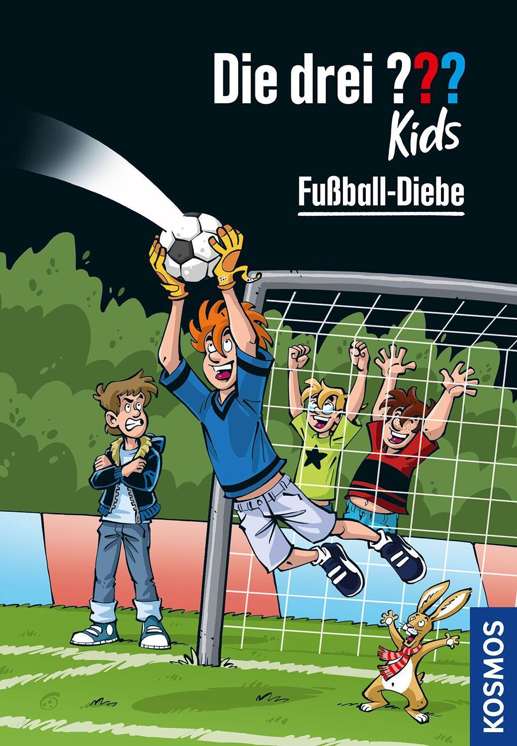 Vorderes Coverbild Die drei ??? Kids, 83, Fußball-Diebe